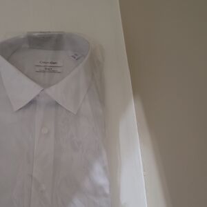 Calvin Klein Men's White Dress Shirt